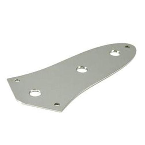 Fender Jazz Bass Control Plate 3 Hole - Chrome Parts / Bass Guitar Parts