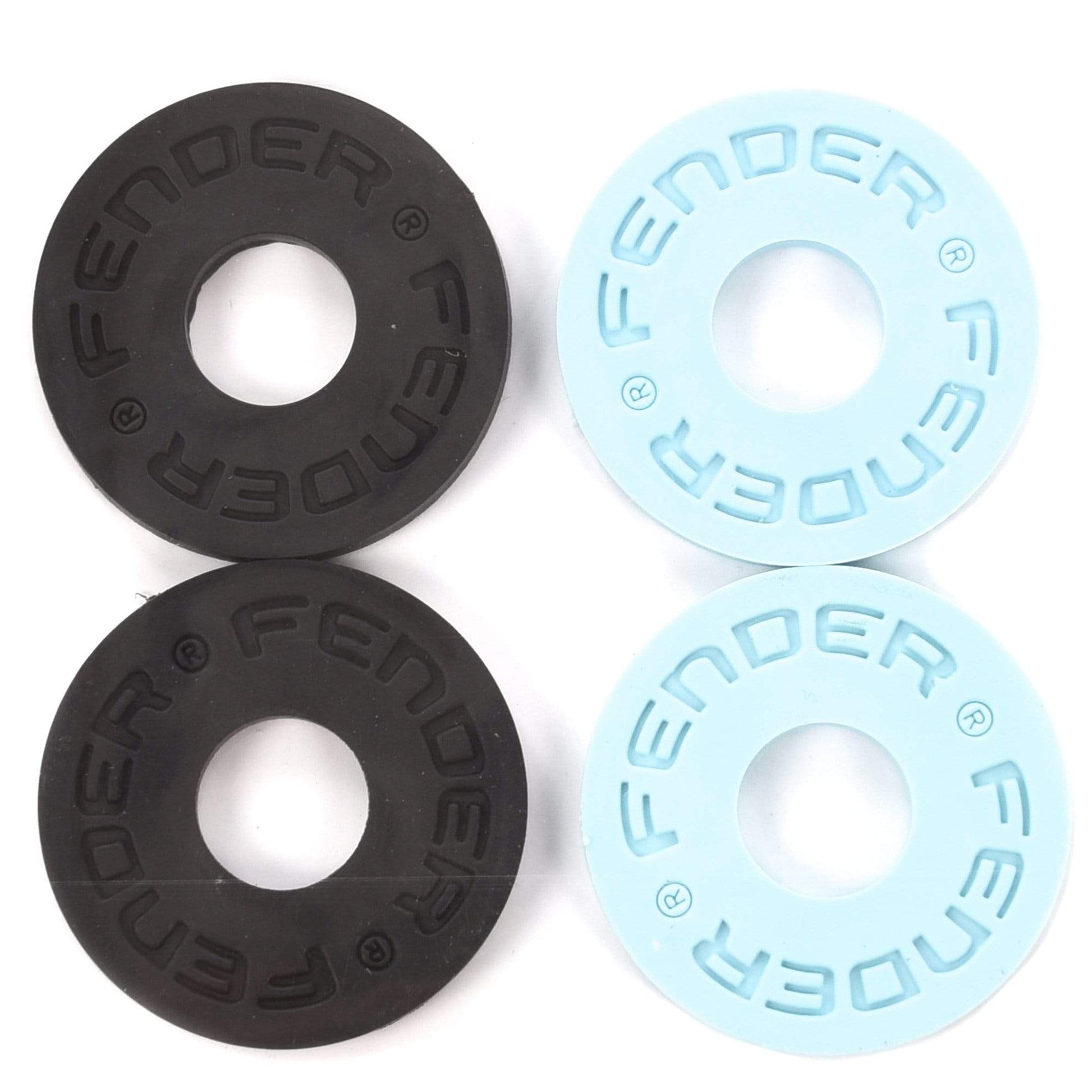 Fender Strap Blocks 4-Pack 2 Black/2 Daphne Blue Parts