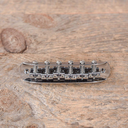 Fender Mustang Bridge Chrome w/Posts Parts / Guitar Parts / Bridges