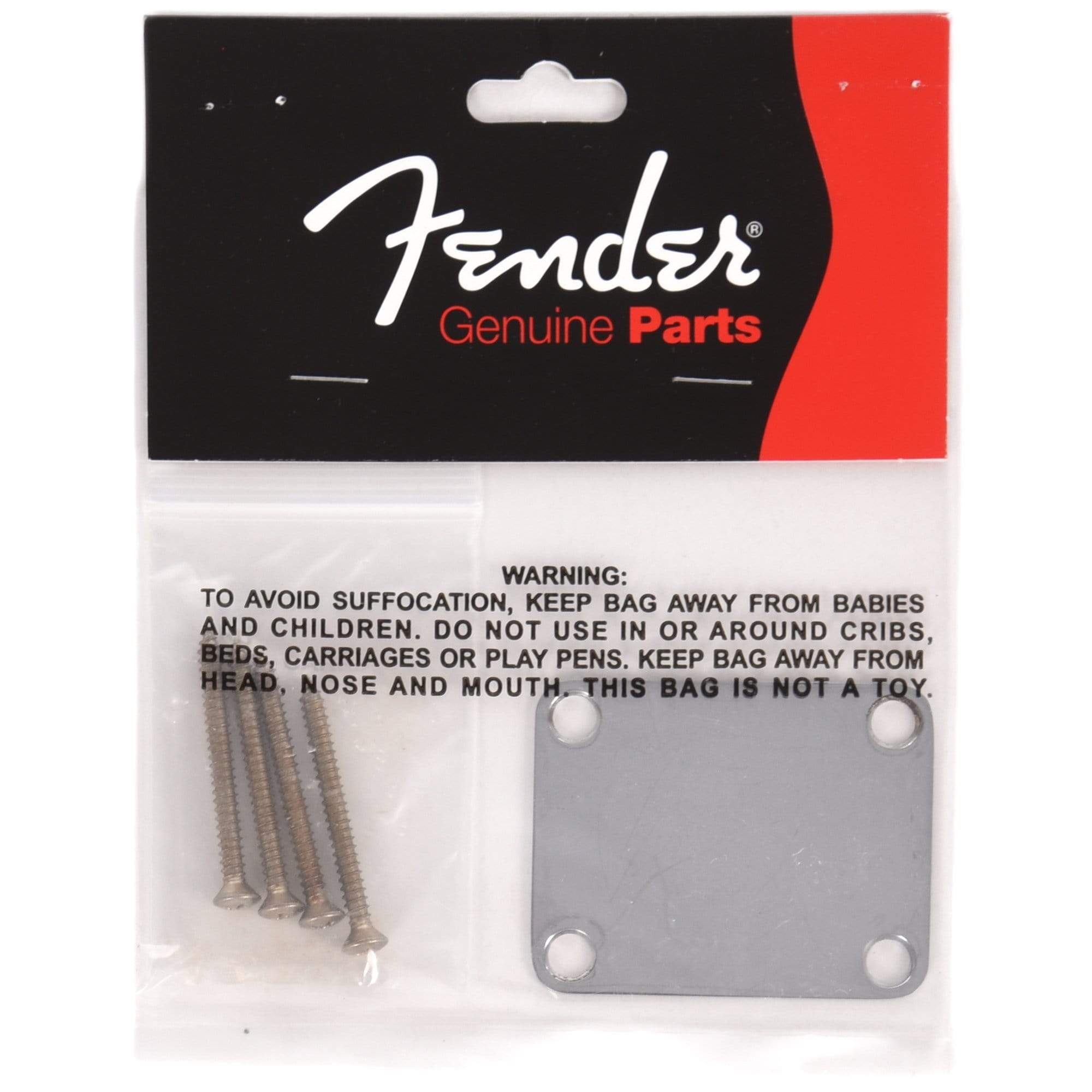 Fender Road Worn Guitar Neck Plate w/Screws Parts / Guitar Parts / Necks