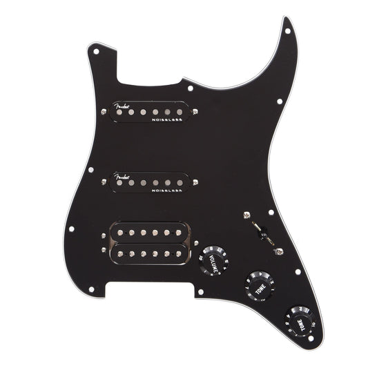 Fender Pre-Wired Pickguard Stratocaster HSS Shawbucker G4 3-Ply Black Parts / Guitar Pickups