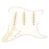 Fender Pre-Wired Pickguard Stratocaster SSS Fat '50s 3-Ply White Parts / Guitar Pickups