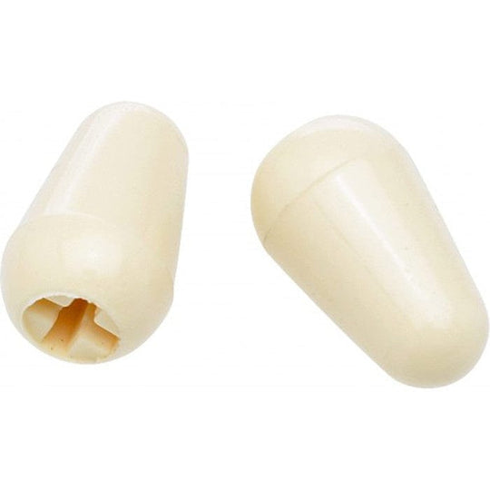 Fender Stratocaster Switch Tips Aged White (2) Parts / Knobs