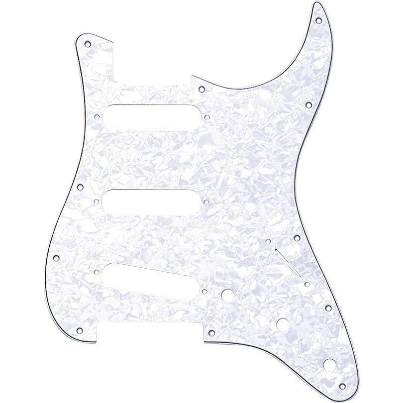 Fender Stratocaster Pickguard White Pearl Moto 11-Hole Parts / Pickguards
