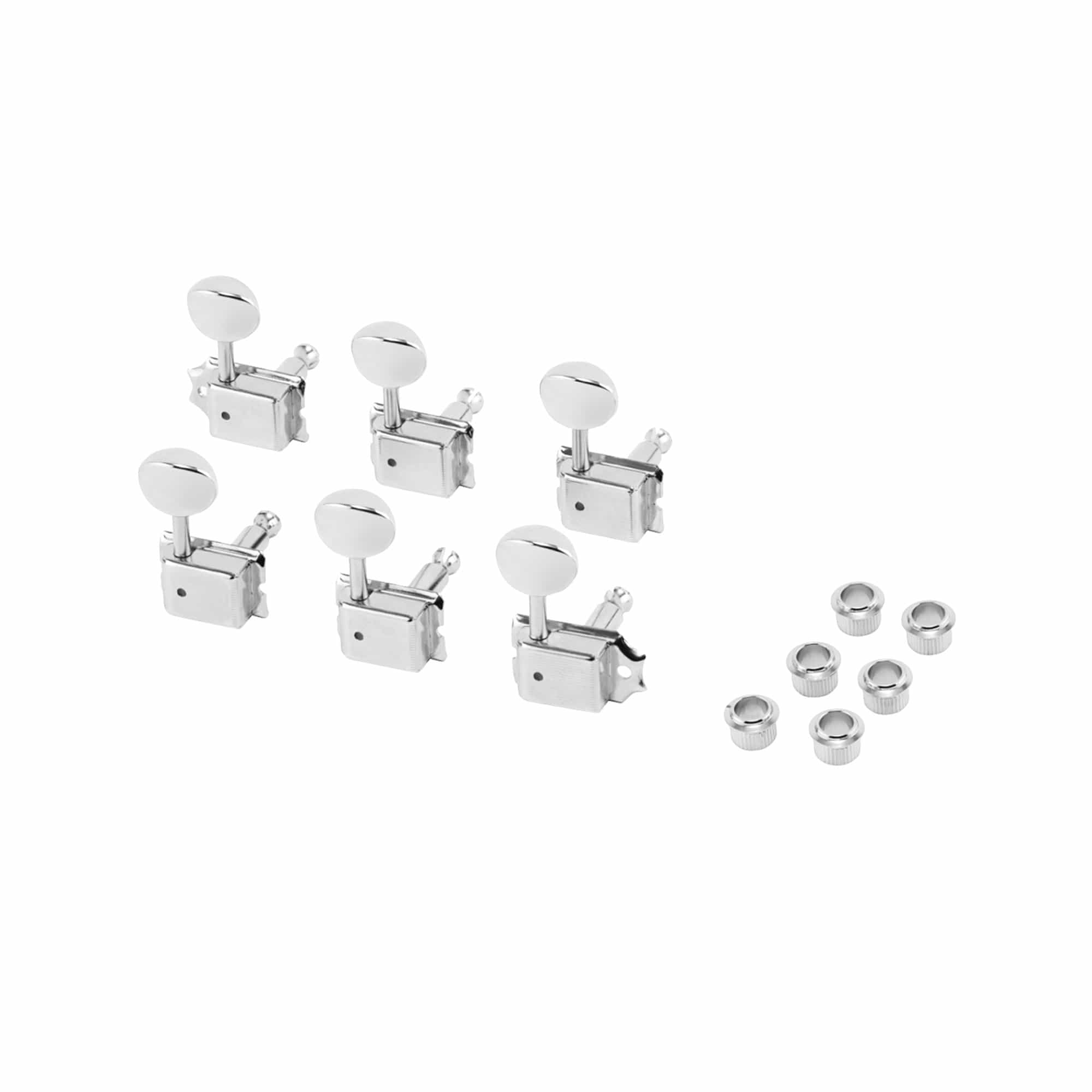 Fender American Vintage Guitar Tuners Staggered Nickel/Chrome Parts / Tuning Heads