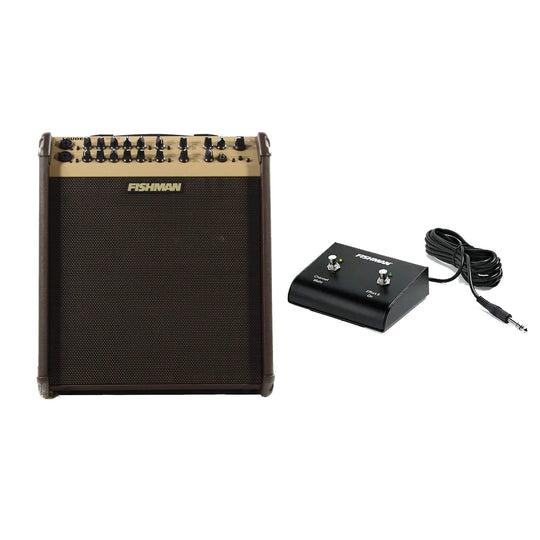 Fishman Loudbox Performer Acoustic Guitar Amplifier and Fishman Loudbox 2-Button Footswitch for Artist and Performer Amps / Acoustic Amps