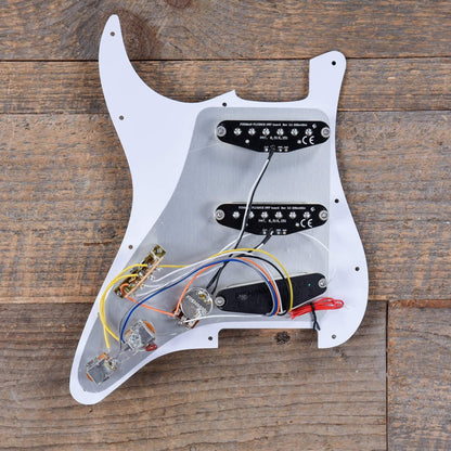 Fishman Fluence Loaded Pickguard 3 Single Width Pickups for Strat White Parts / Guitar Pickups