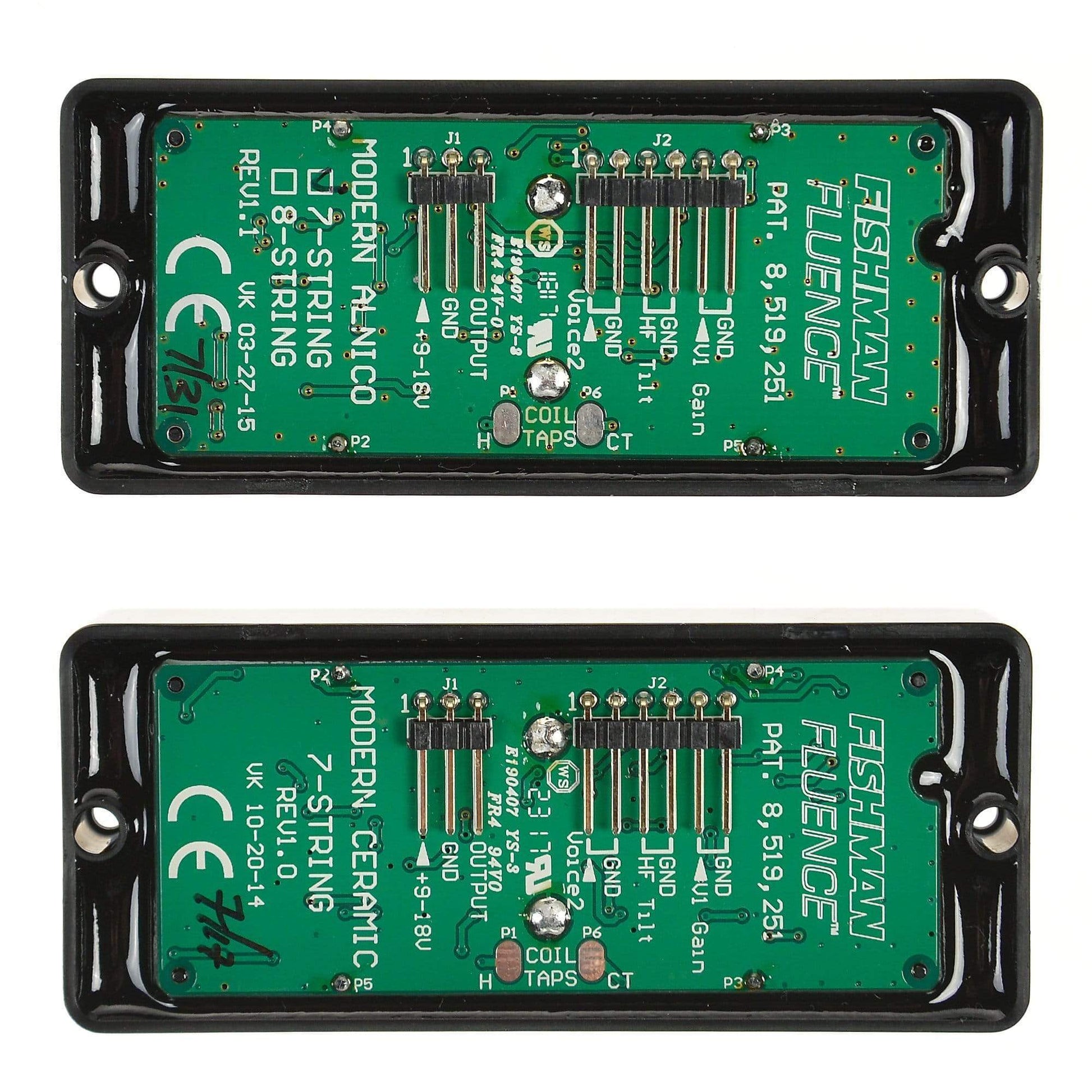 Fishman Fluence Modern Humbucker 7 String Set Black Parts / Guitar Pickups