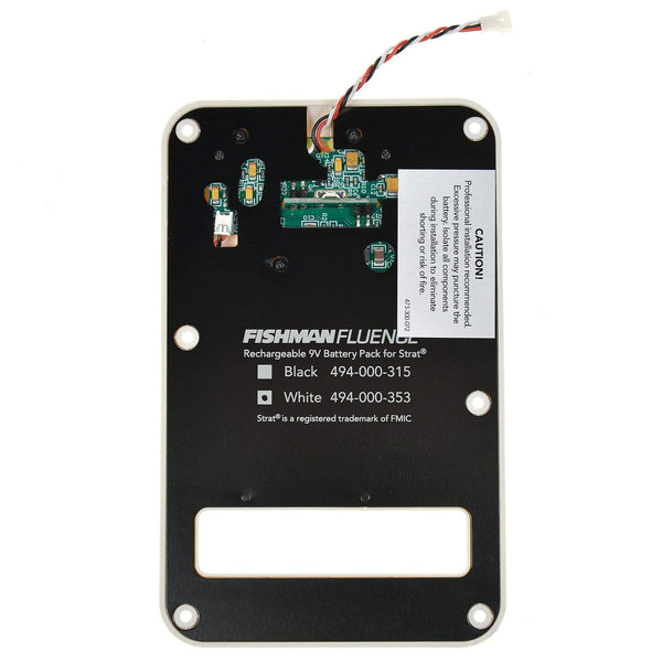 Fishman Fluence Rechargeable Battery Pack for Strat White – Chicago ...