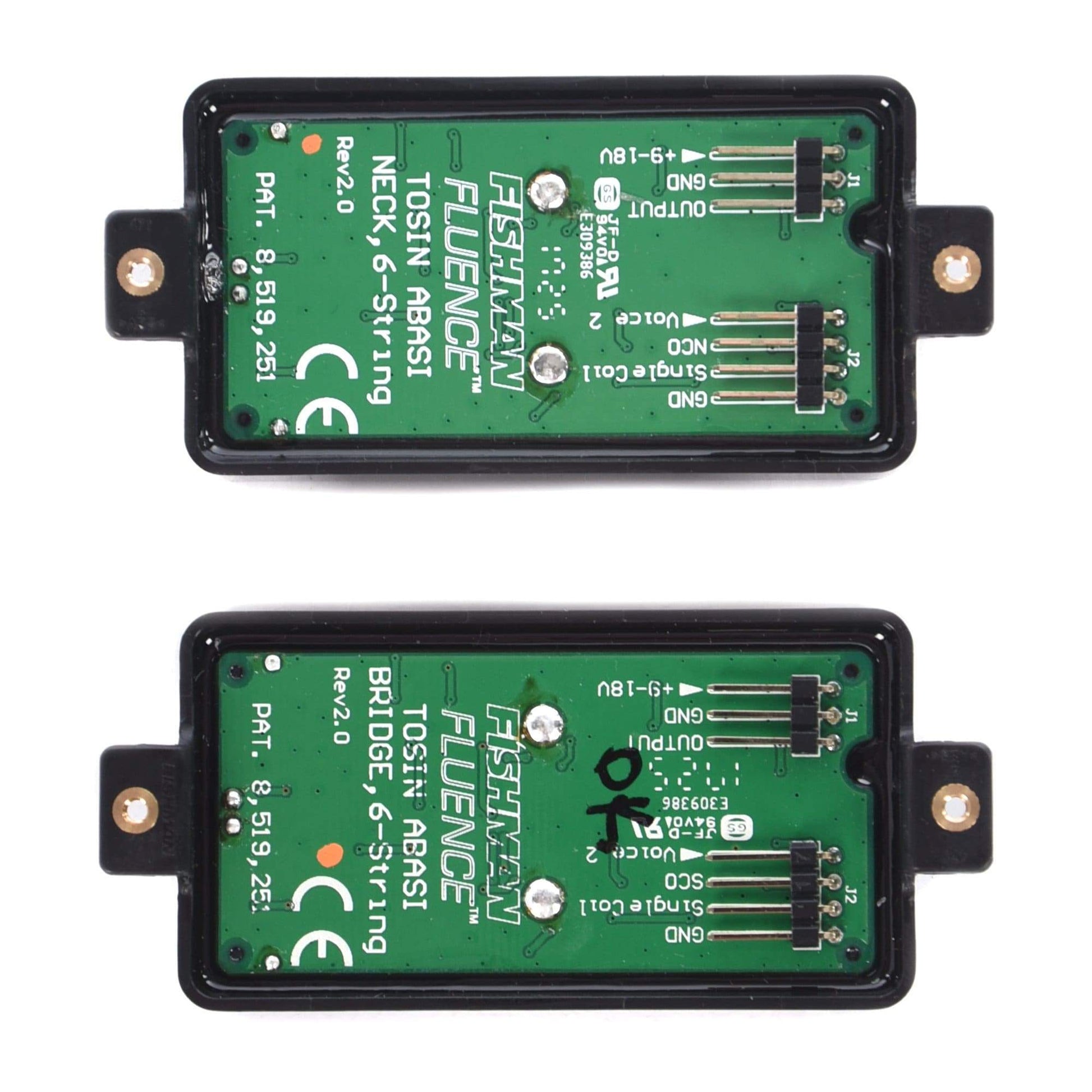 Fishman Fluence Tosin Abasi 6 String Modern Humbucking Pickup Set Black Nickel Parts / Guitar Pickups