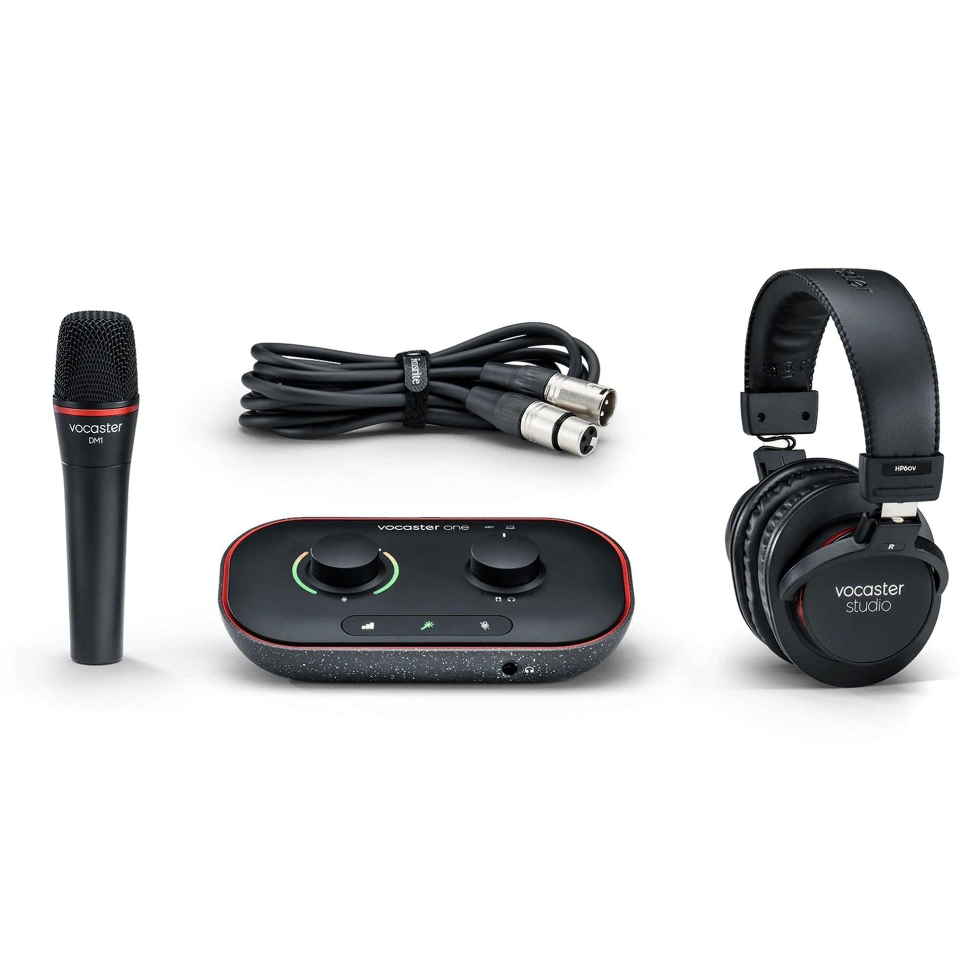 Focusrite Vocaster One Studio USB-C Recording Interface Bundle 