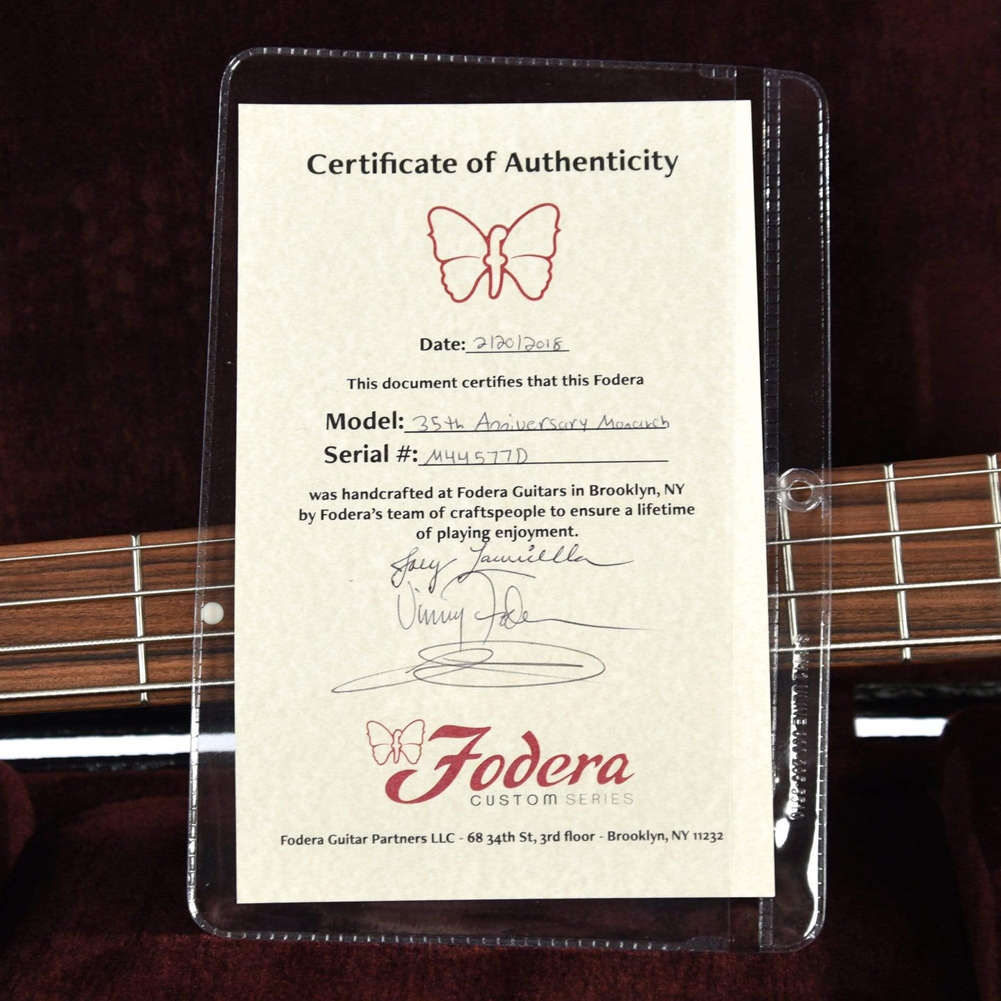 Fodera 35th Anniversary Monarch 4 Quilted Maple Top Mahogany Body Bass Guitars / 4-String