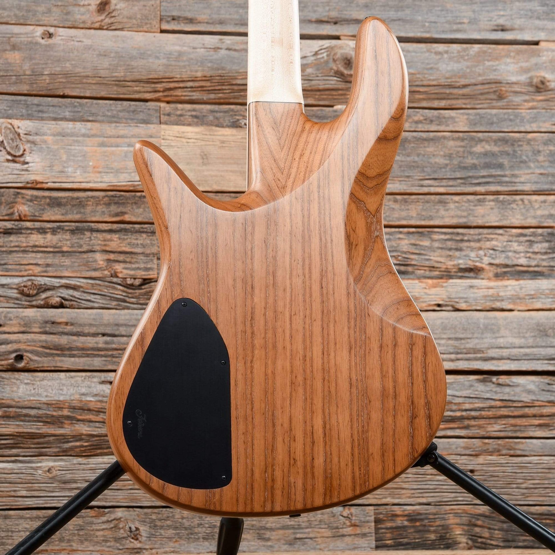 Fodera Viceroy Deluxe 4 Burmese Sal Top Roasted Ash Body w/Birdseye Maple Fingerboard Bass Guitars / 4-String