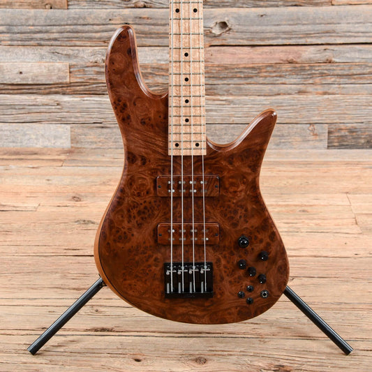 Fodera Viceroy Deluxe 4 Burmese Sal Top Roasted Ash Body w/Birdseye Maple Fingerboard Bass Guitars / 4-String