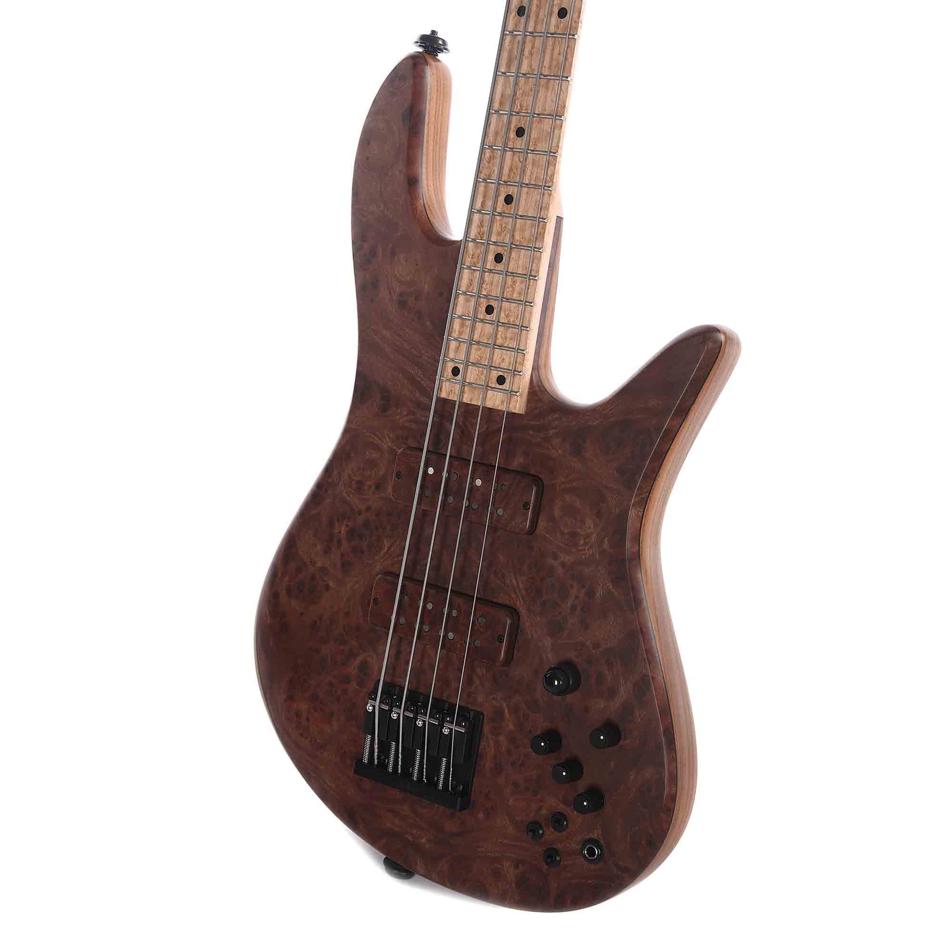 Fodera Viceroy Elite 4 Burmese Sal Top Roasted Ash Body w/Birdseye Maple Fingerboard Bass Guitars / 4-String