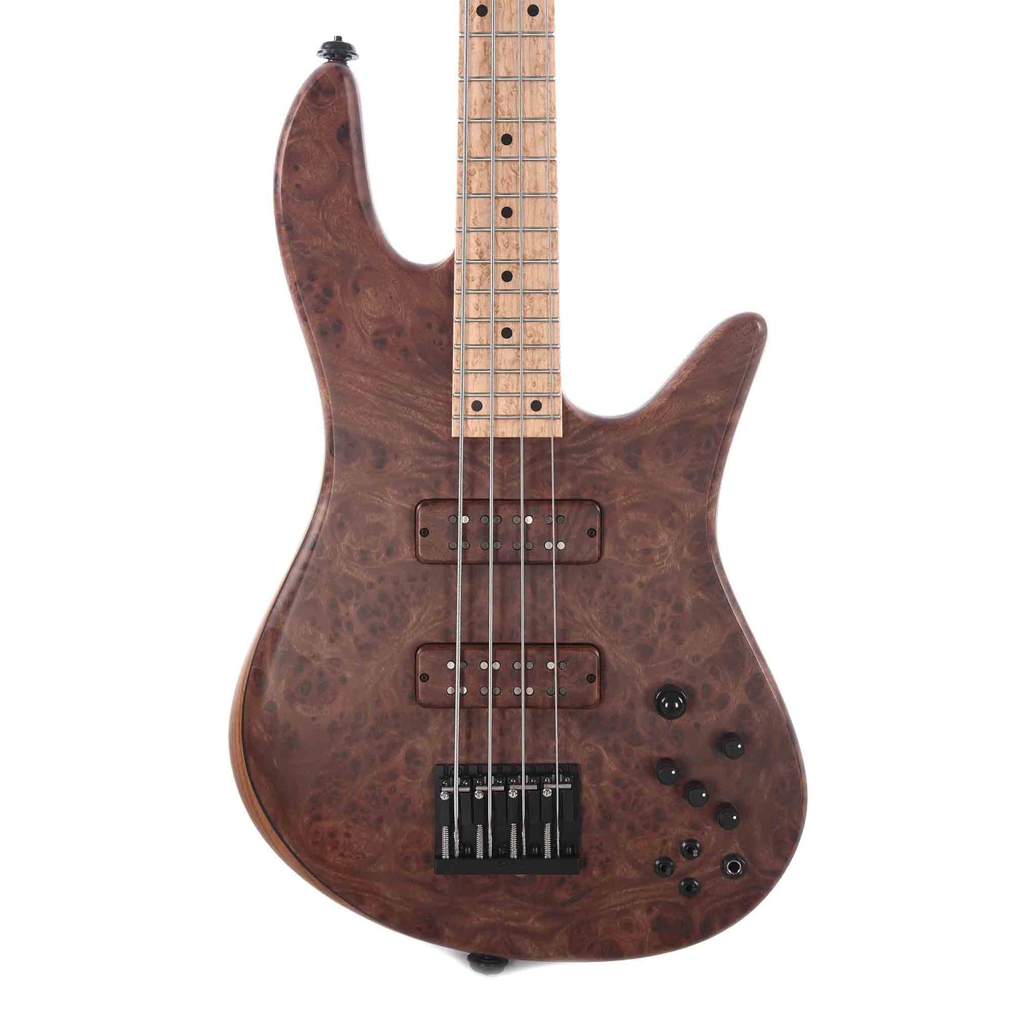 Fodera Viceroy Elite 4 Burmese Sal Top Roasted Ash Body w/Birdseye Maple Fingerboard Bass Guitars / 4-String