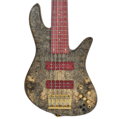 Fodera Emperor Bolt On 5 Buckeye Burl Top Walnut Body w/Purpleheart Fingerboard Bass Guitars / 5-String or More