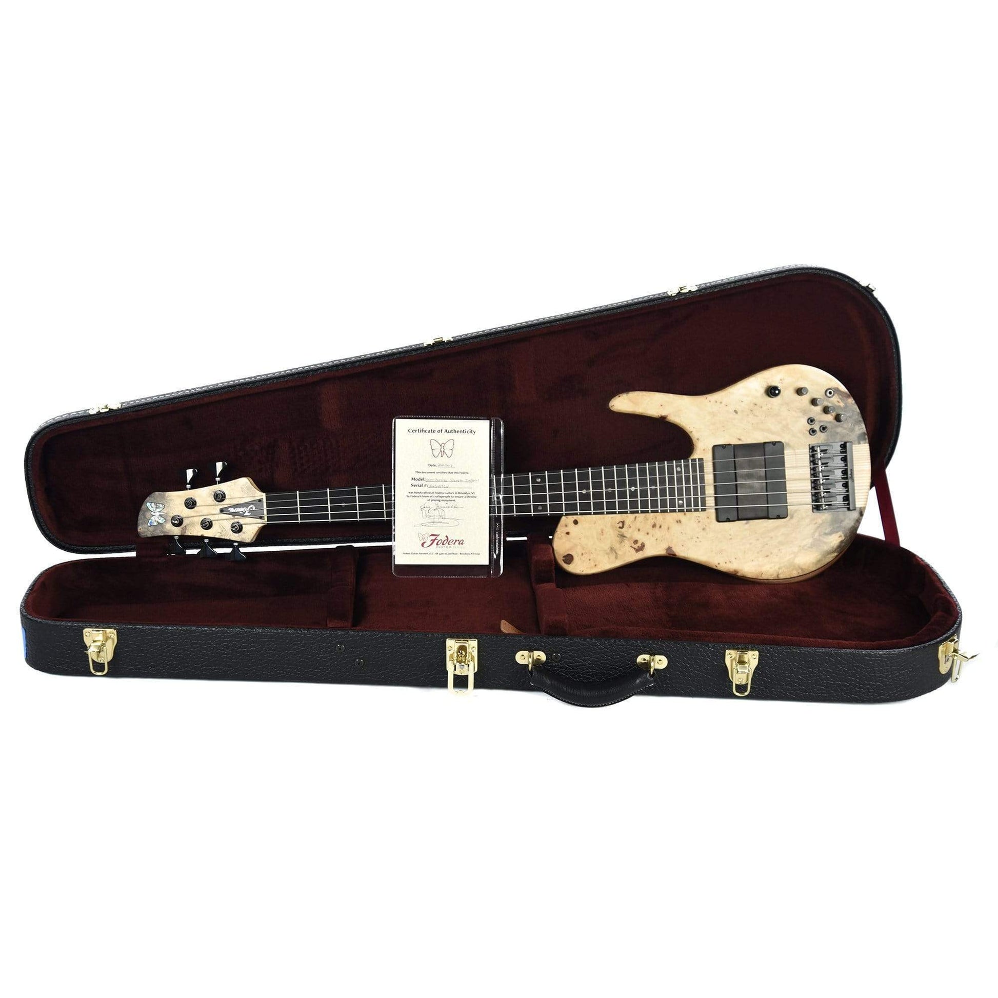 Fodera Matt Garrison Sig. Imperial 5 Bass Buckeye Burl Top w/Ebony Fingerboard Bass Guitars / 5-String or More