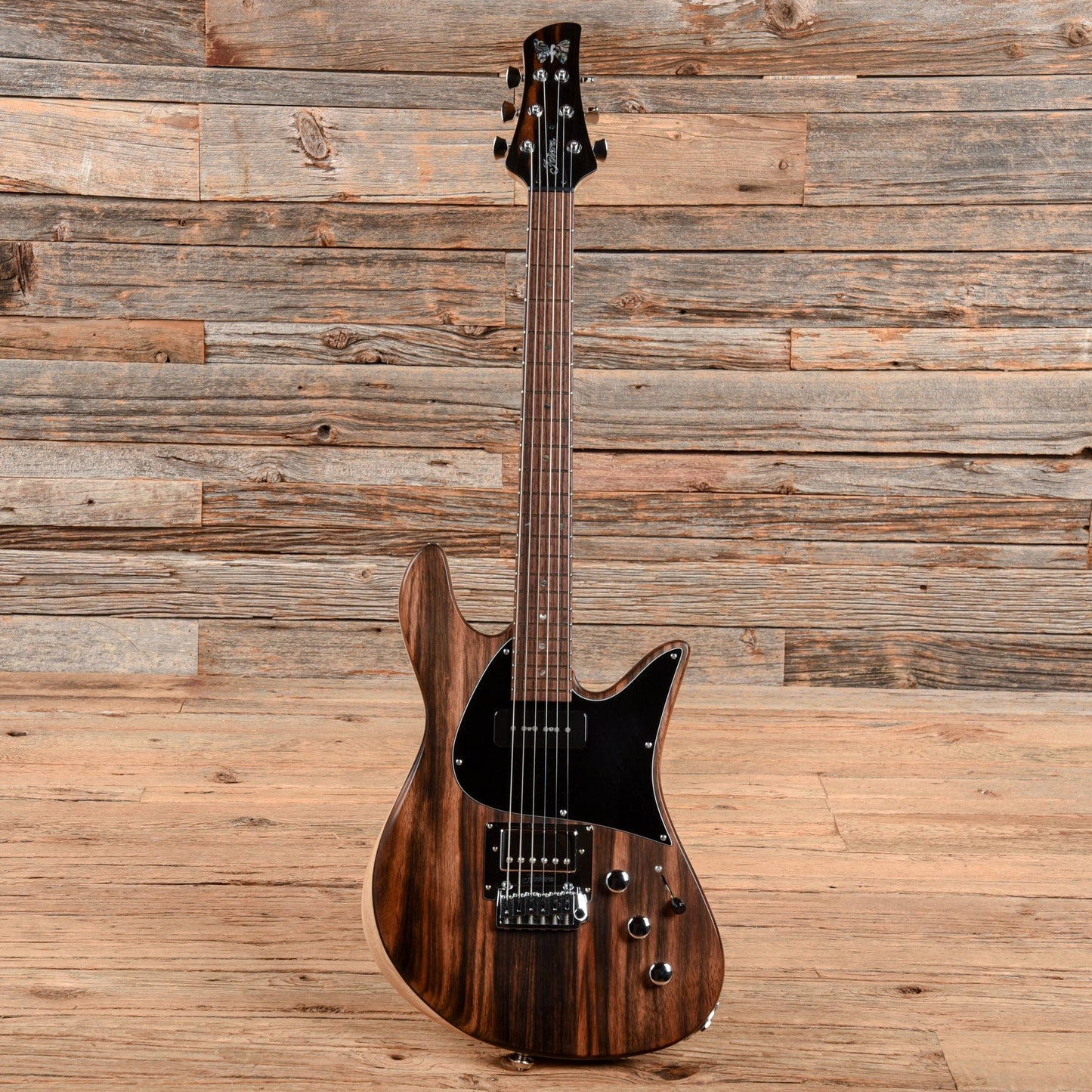 Fodera Custom Emperor Ash Body Ebony Macassar Top w/Fralin JM & Pure PAF Natural Electric Guitars / Solid Body
