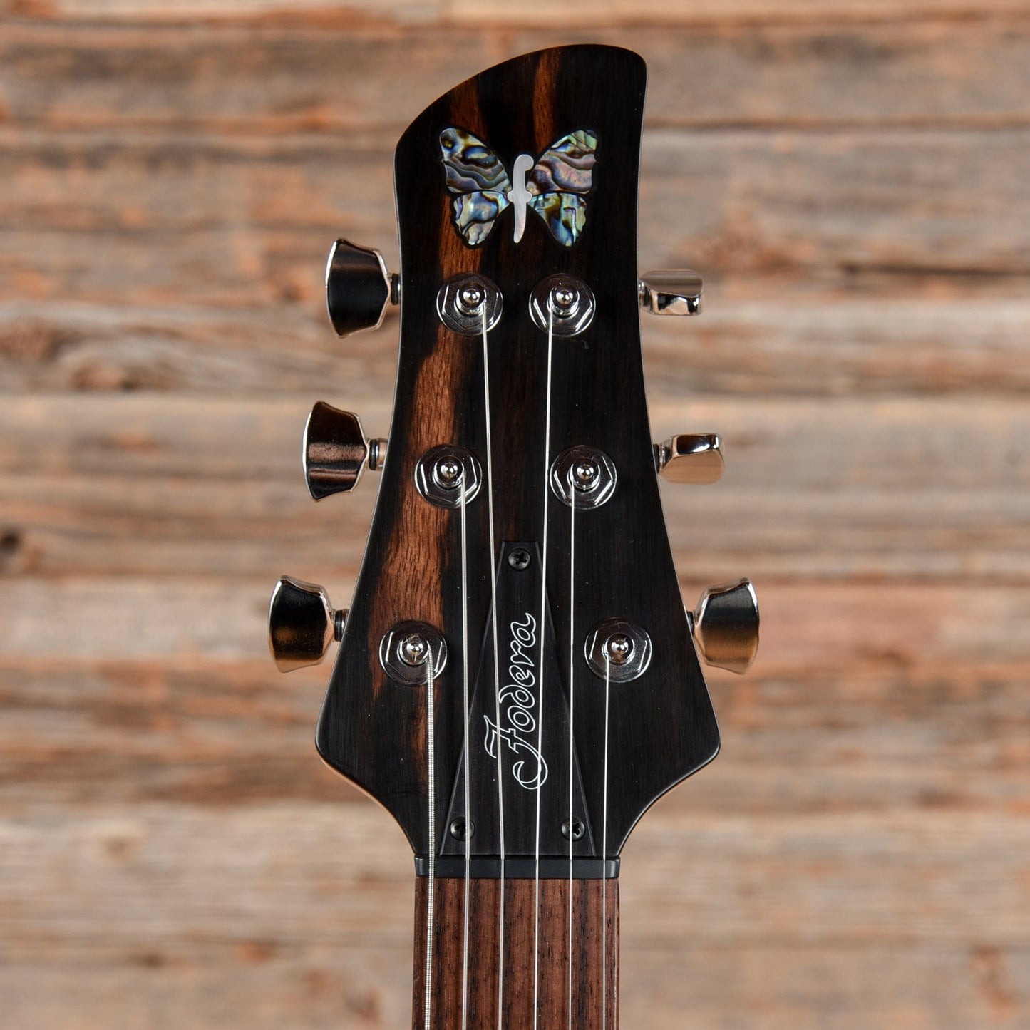 Fodera Custom Emperor Ash Body Ebony Macassar Top w/Fralin JM & Pure PAF Natural Electric Guitars / Solid Body