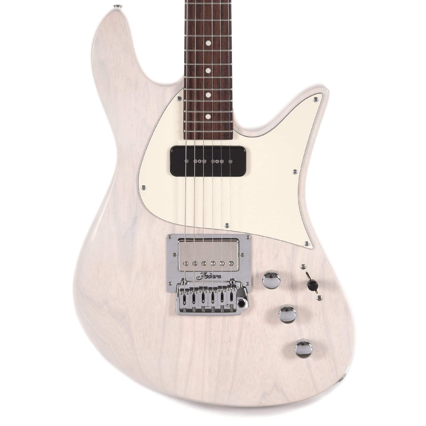 Fodera Custom Emperor Standard Ash Mary Kay White w/Fralin JM & Pure PAF Electric Guitars / Solid Body