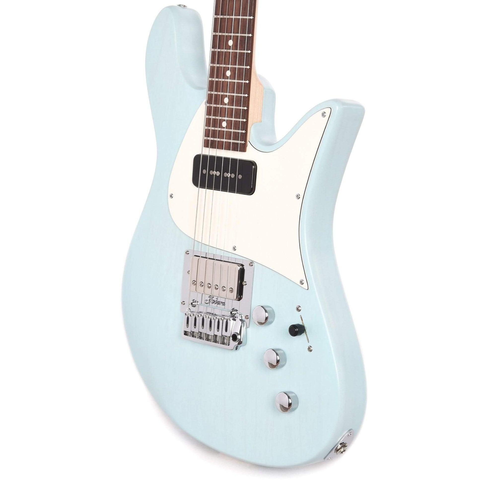 Fodera Custom Emperor Standard Ash Trans Daphne Blue w/Fralin JM & Pure PAF Electric Guitars / Solid Body