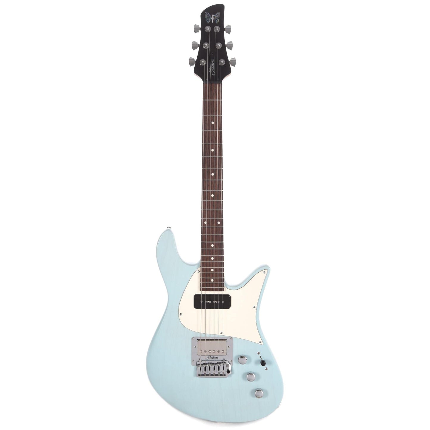Fodera Custom Emperor Standard Ash Trans Daphne Blue w/Fralin JM & Pure PAF Electric Guitars / Solid Body