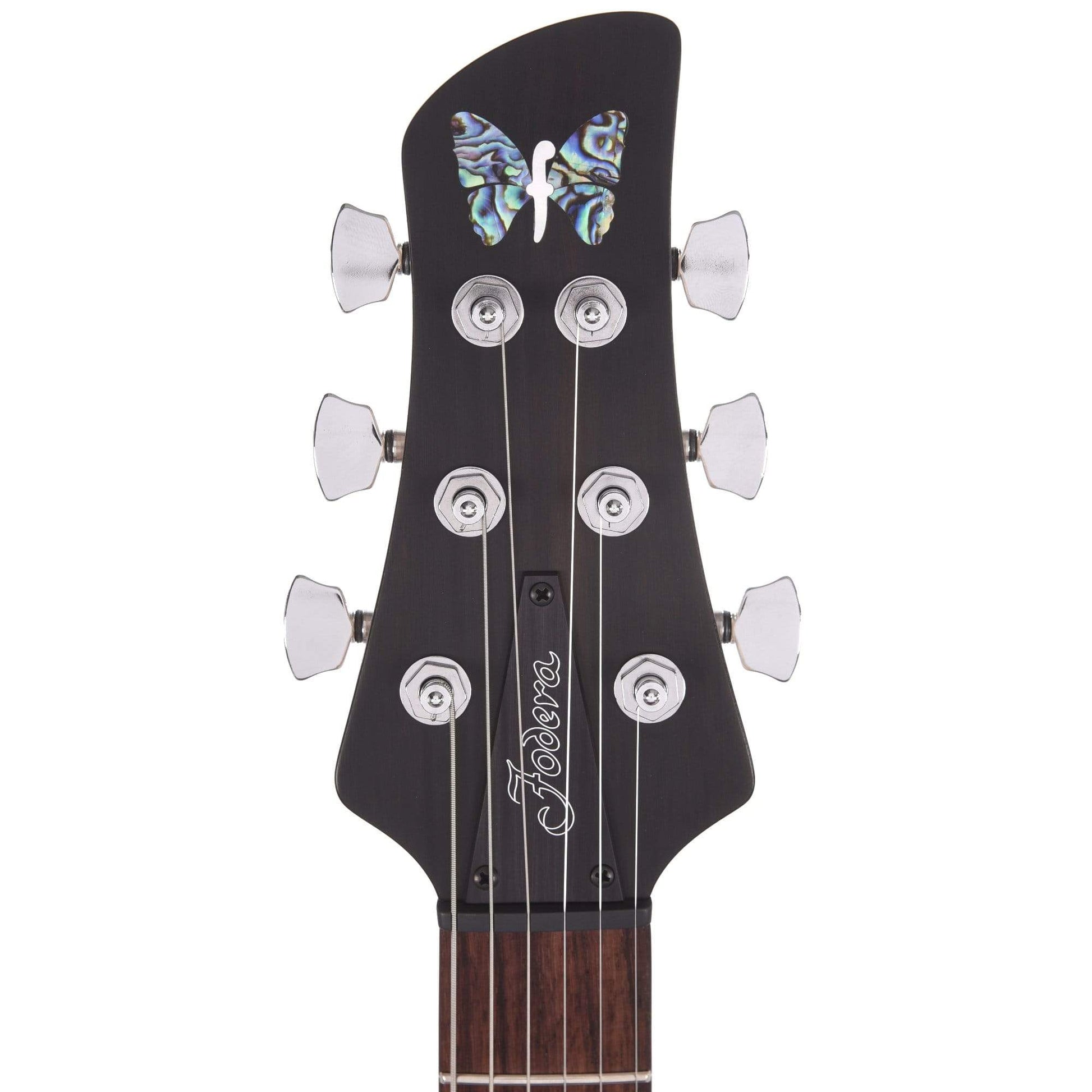 Fodera Custom Emperor Standard Ash Trans Daphne Blue w/Fralin JM & Pure PAF Electric Guitars / Solid Body