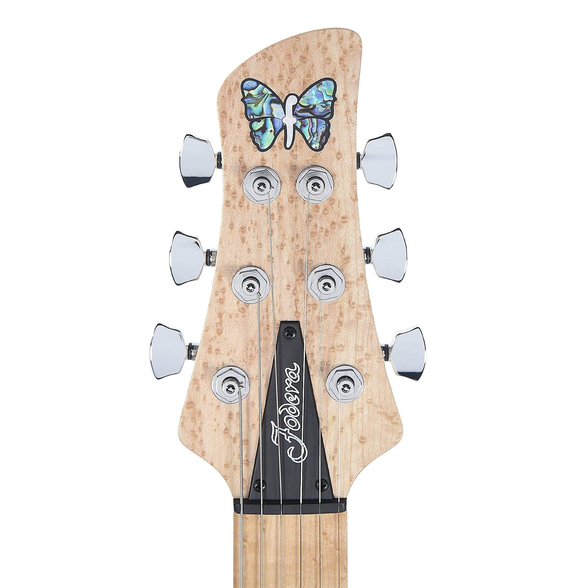 Fodera Custom Emperor Standard Ash Trans Mary Kay White w/Lollar Blondes Electric Guitars / Solid Body