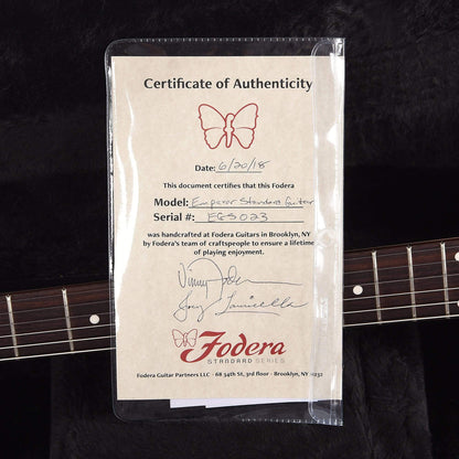Fodera Custom Emperor Standard HSS Mahogany Vintage Sunburst w/Lollar Blondes Electric Guitars / Solid Body