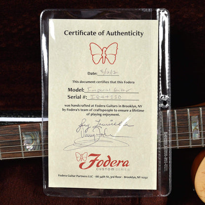 Fodera Imperial Custom w/Masur Birch Top and Mahogany Body/Neck Electric Guitars / Solid Body