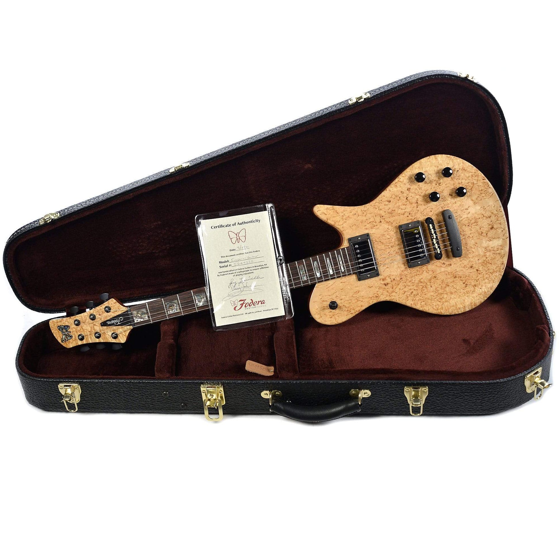 Fodera Imperial Custom w/Masur Birch Top and Mahogany Body/Neck Electric Guitars / Solid Body