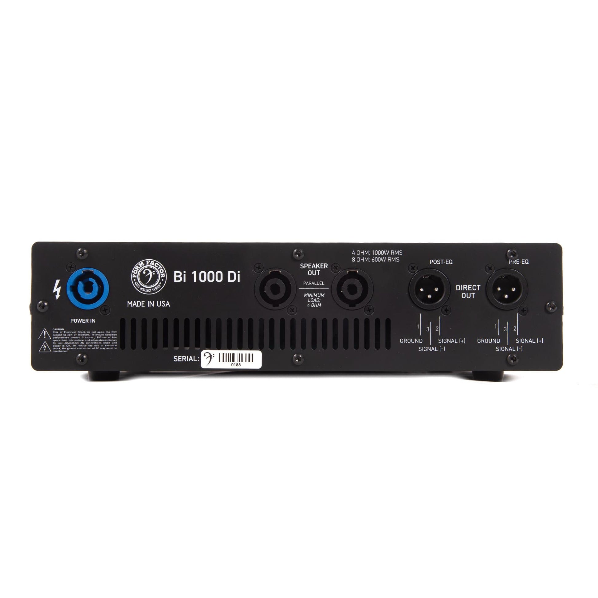 Form Factor BI1000DI Bass Amp Head 1000W Amps / Bass Heads