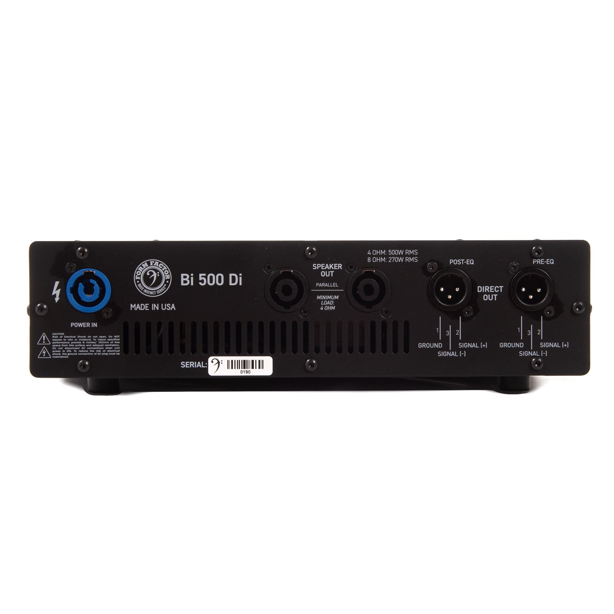 Form Factor BI500DI Bass Amp Head 500W Amps / Bass Heads