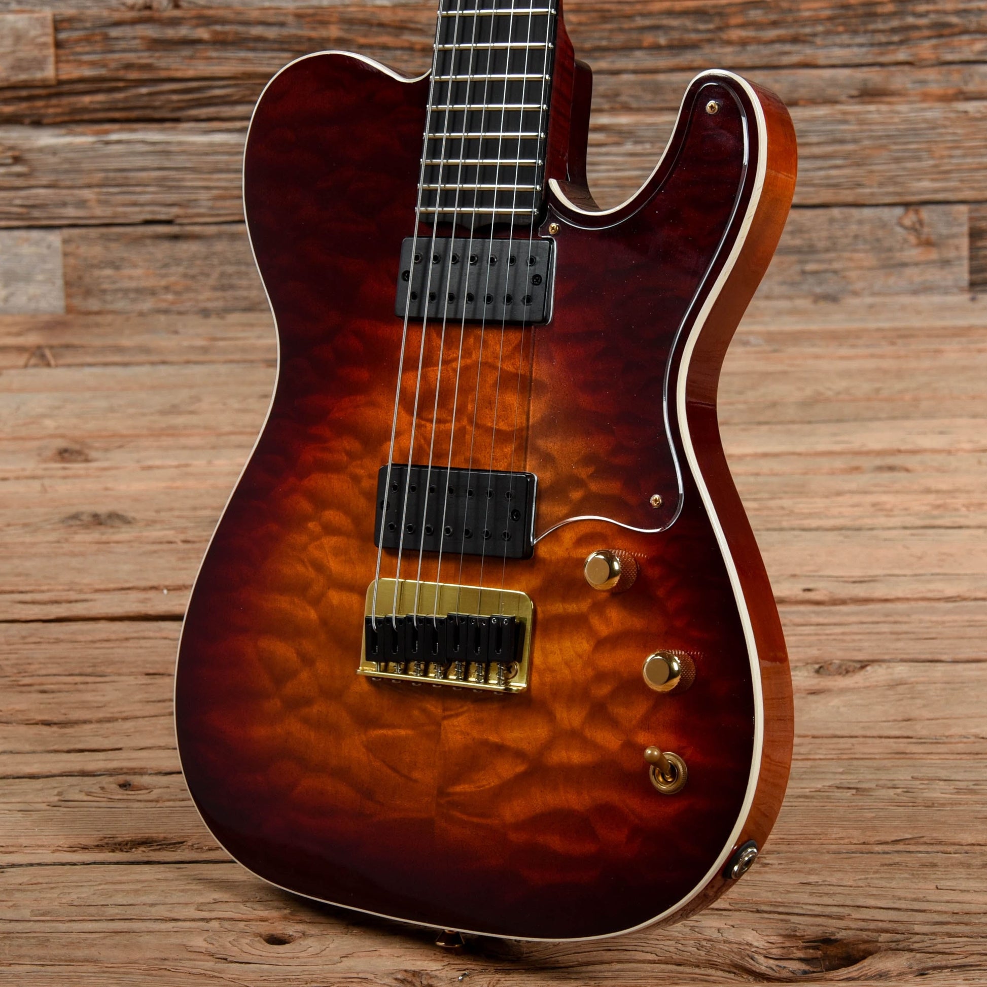 Foster Performer 7-String Sunburst Electric Guitars / Solid Body