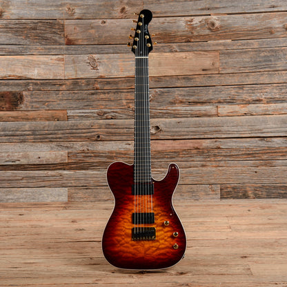 Foster Performer 7-String Sunburst Electric Guitars / Solid Body