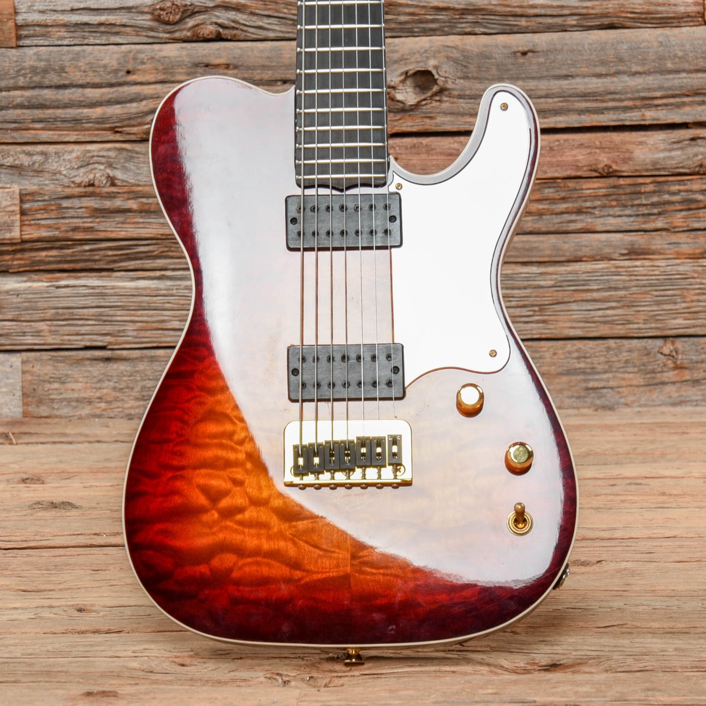 Foster Performer 7-String Sunburst Electric Guitars / Solid Body