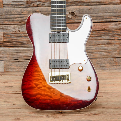Foster Performer 7-String Sunburst Electric Guitars / Solid Body