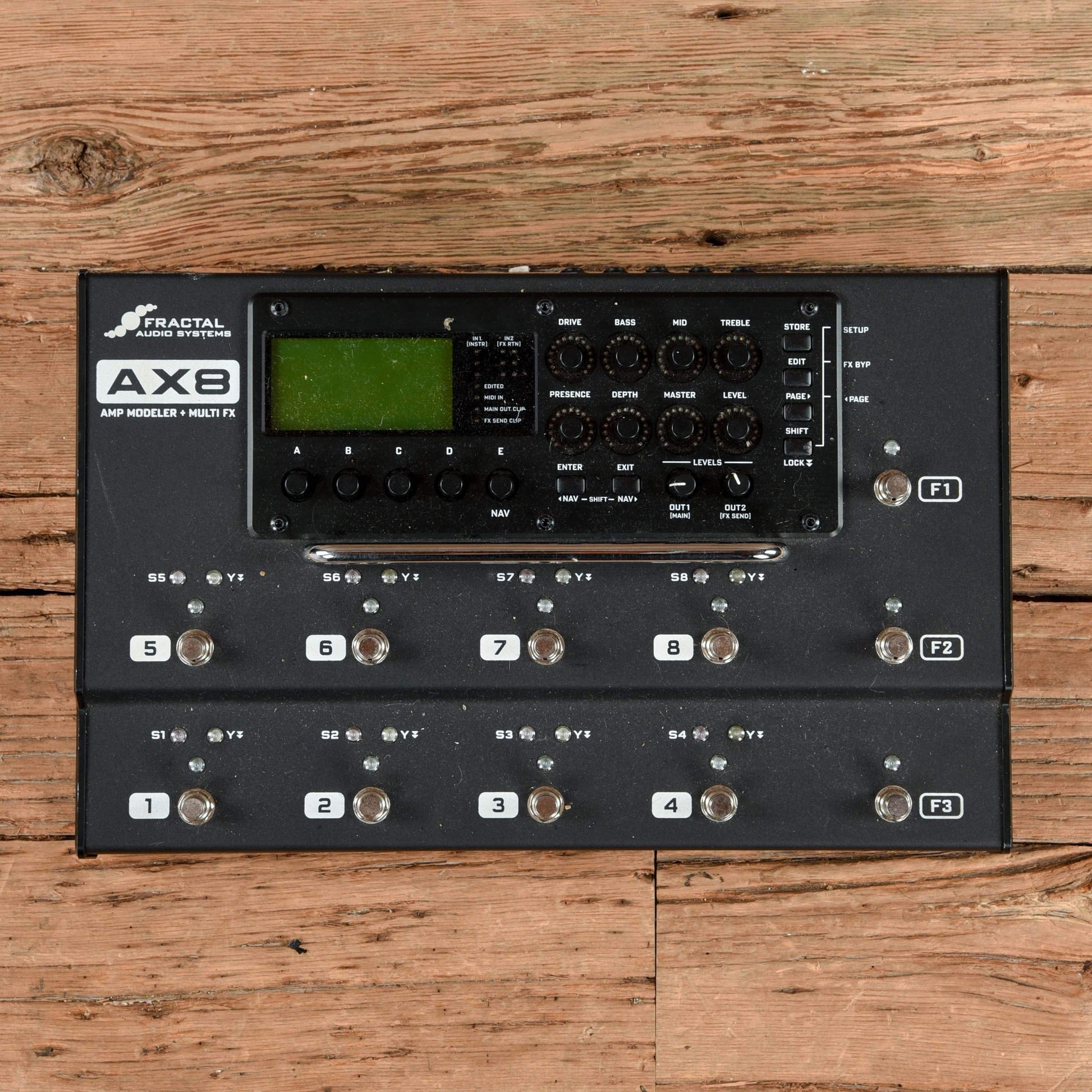 fractal multi effects pedal Fractal Audio Systems AX8 Amp Modeler/Multi-FX Processor – Chicago Music Exchange
