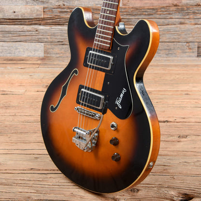 Framus Sorento Sunburst 1960s Electric Guitars / Semi-Hollow