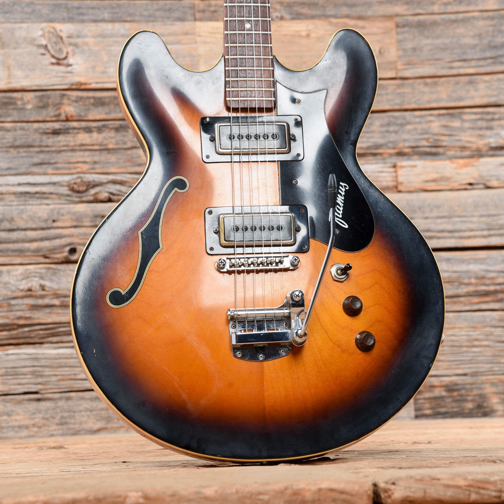 Framus Sorento Sunburst 1960s Electric Guitars / Semi-Hollow