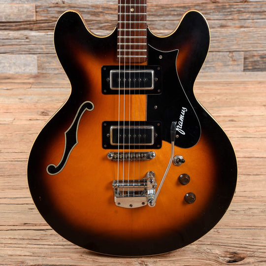 Framus Sorento Sunburst 1960s Electric Guitars / Semi-Hollow