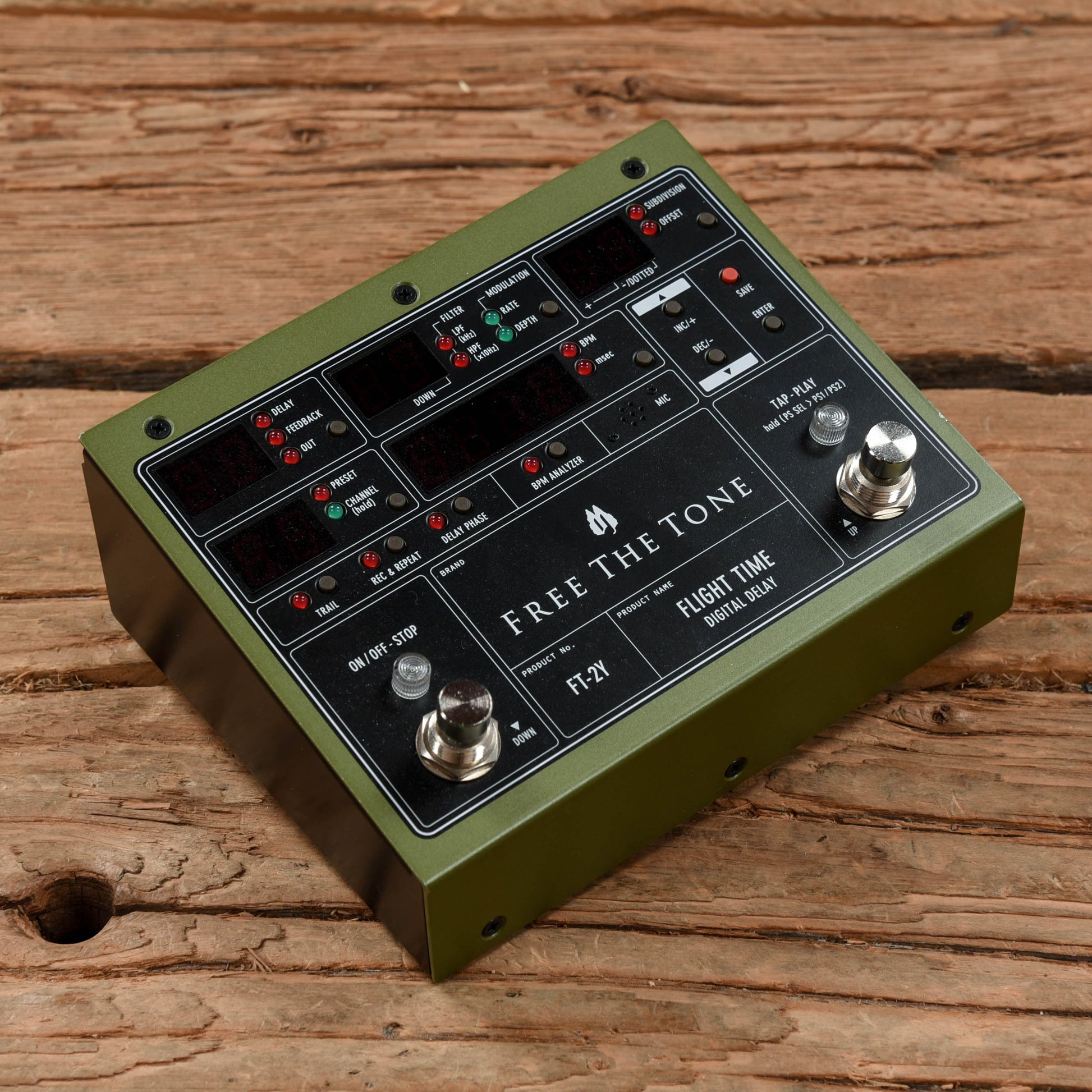 free the tone delay pedal Free the Tone Flight Time Digital Delay FT-2Y