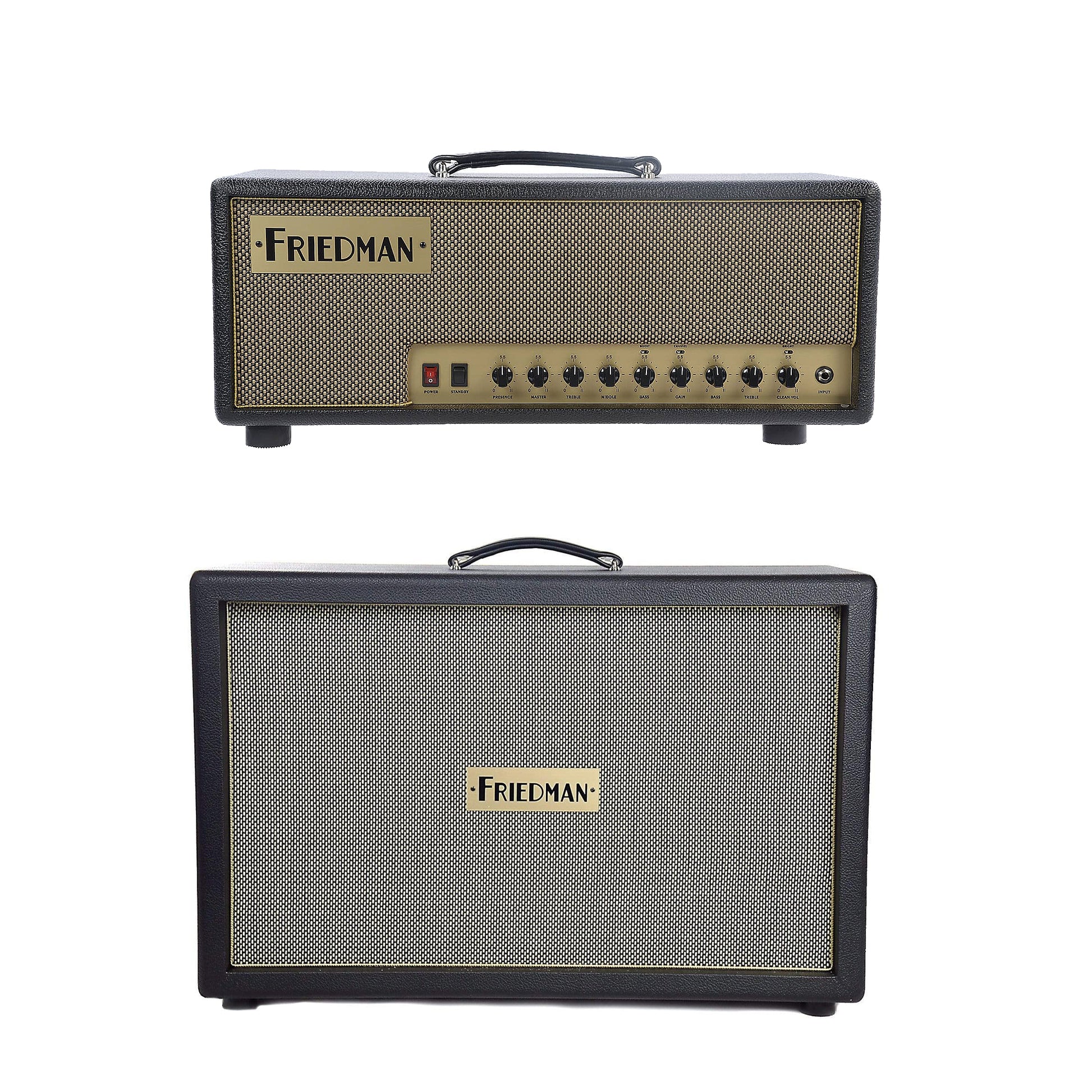 Friedman Runt 50 2 Channel 50W EL34 Head and 2x12 Rear-Ported Closed-Back Cabinet Bundle Amps / Guitar Amps / Guitar Heads