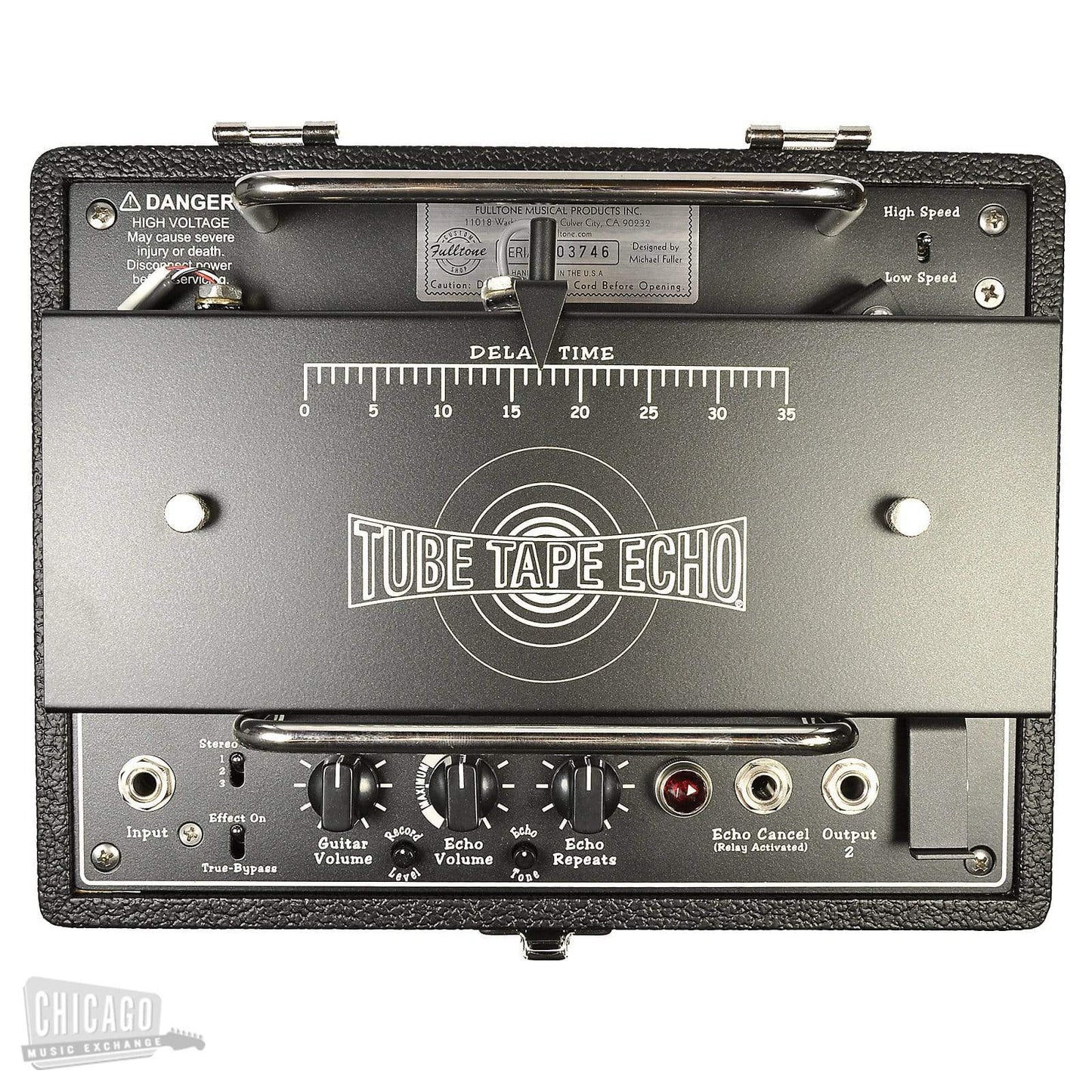 Fulltone Custom Shop Tube Tape Echo Black on Black Effects and Pedals / Delay