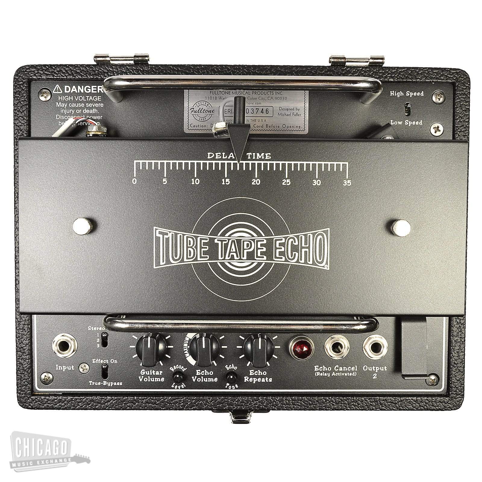 Fulltone Custom Shop Tube Tape Echo Black on Black Effects and Pedals / Delay