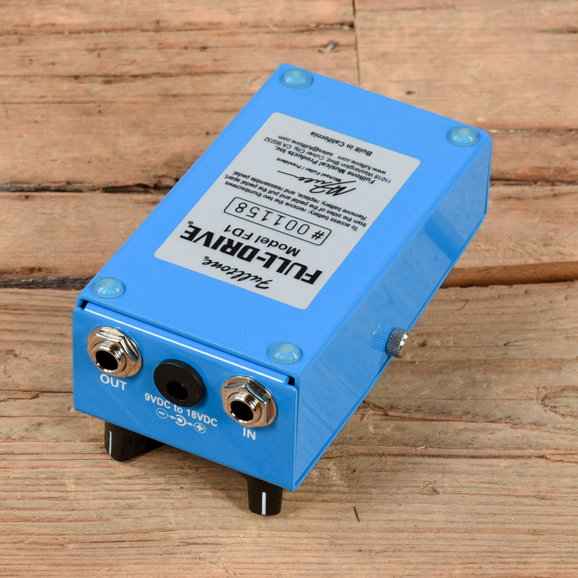 Fulltone FD1 Full-Drive 1 Overdrive Effects and Pedals / Overdrive and Boost