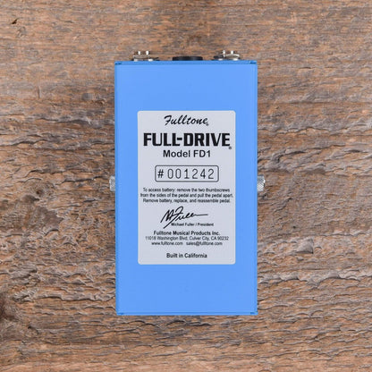 Fulltone Full-Drive1 Overdrive Effects and Pedals / Overdrive and Boost