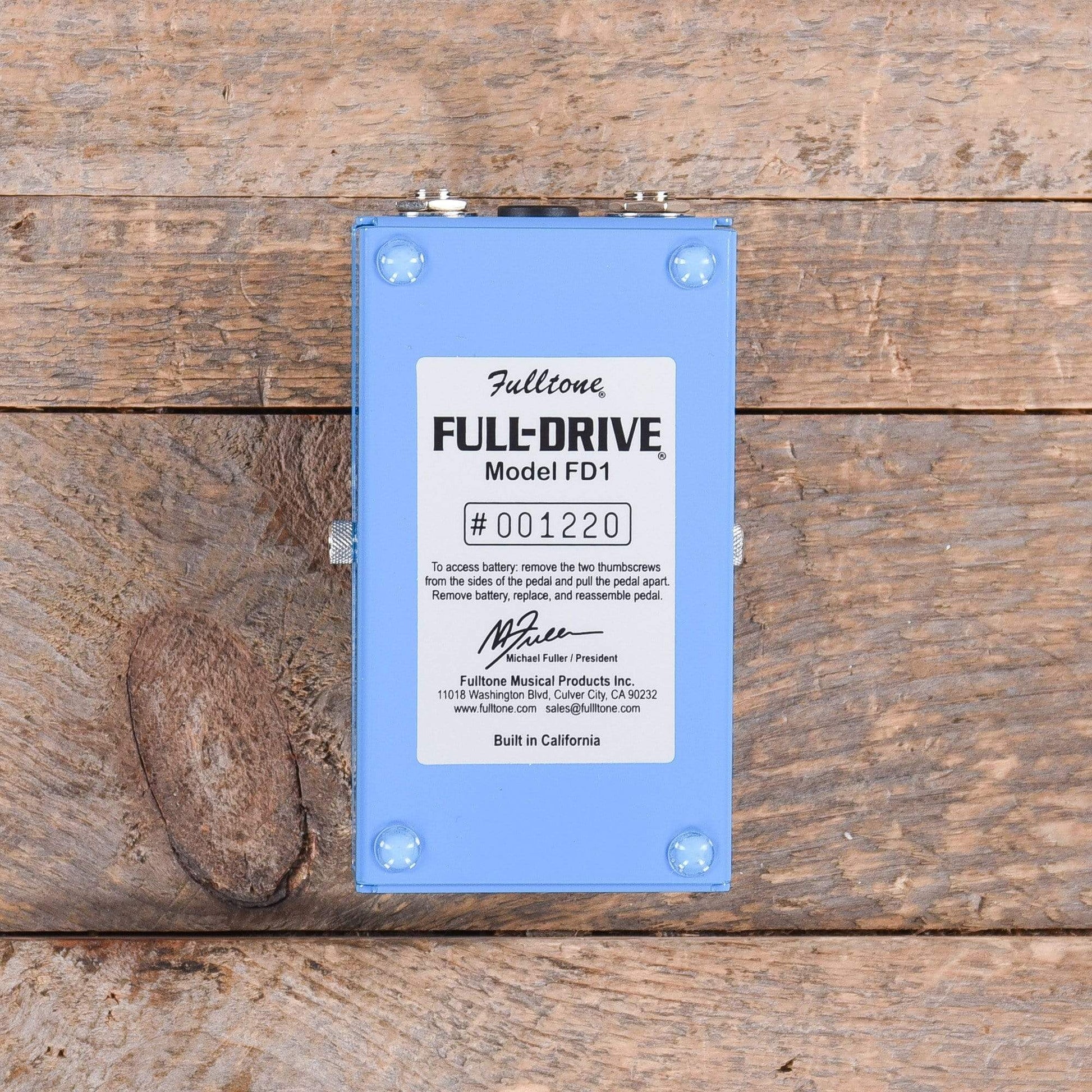 Fulltone Full-Drive1 Overdrive Effects and Pedals / Overdrive and Boost