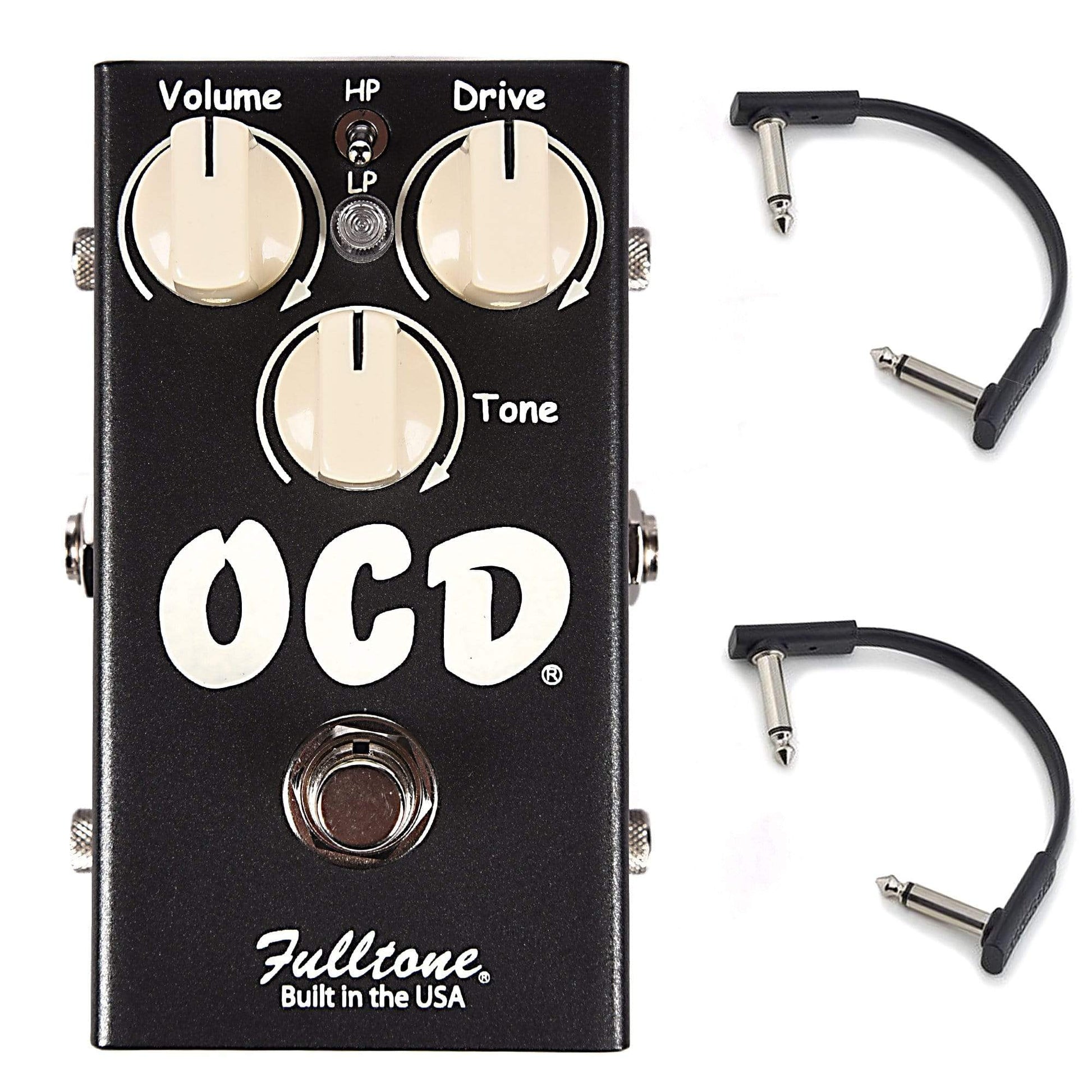 ocd pedal versions Fulltone OCD v2 Black w/RockBoard Flat Patch Cables Bundle – Chicago Music Exchange